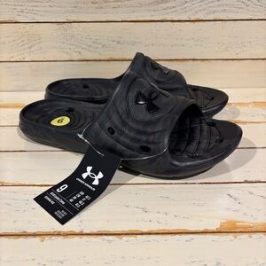 Under Armour Black Slide Sandals